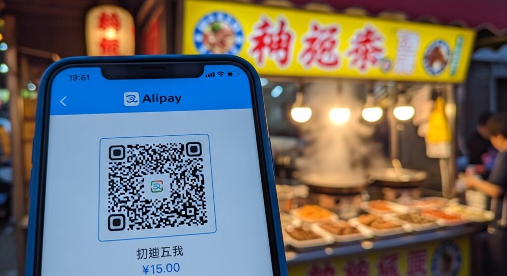 Using mobile payments and Alipay for street food in China digital travel guide.By Yaz Explore | YazExplore