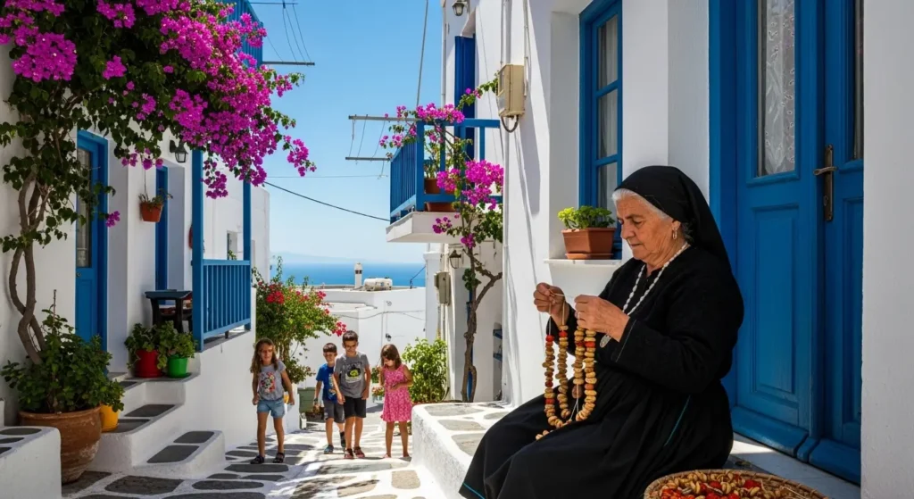 An authentic village scene depicting daily life and timeless traditions in Greek culture By Yaz Explore | YazExplore
    E-X-P-L-O-R-E without limits at YazExplore
