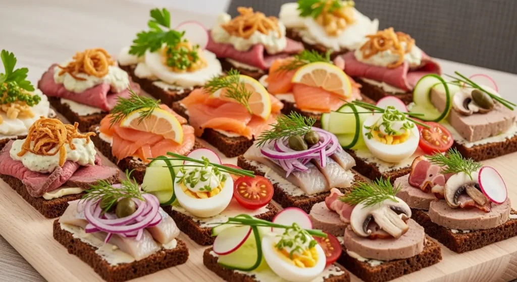 A selection of traditional Danish smørrebrød, a staple of Danish food culture     By Yaz Explore | YazExplore
    E-X-P-L-O-R-E without limits at YazExplore
