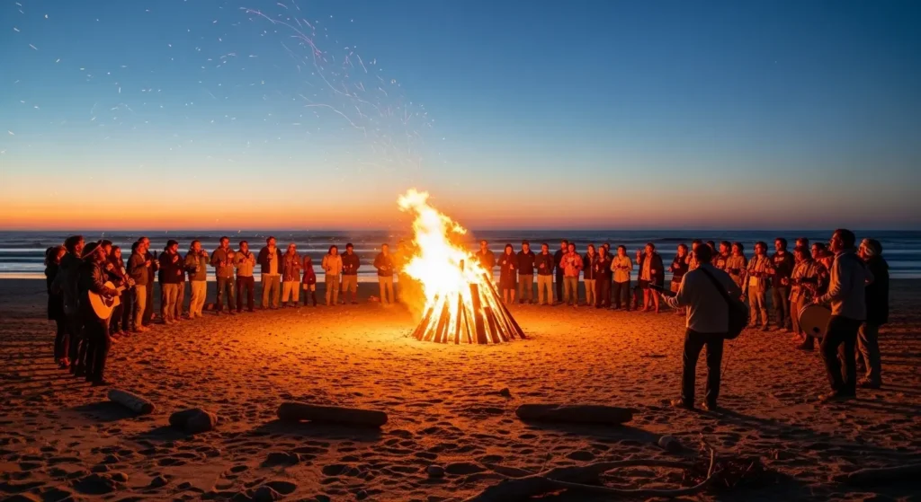 A bonfire for Sankt Hans Aften, a traditional midsummer celebration in Danish culture     By Yaz Explore | YazExplore
    E-X-P-L-O-R-E without limits at YazExplore
